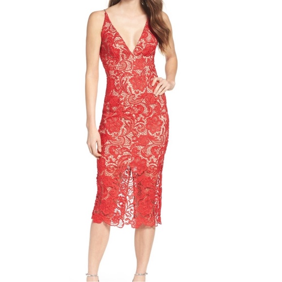 Dress the Population lace midi dress - Picture 6 of 12